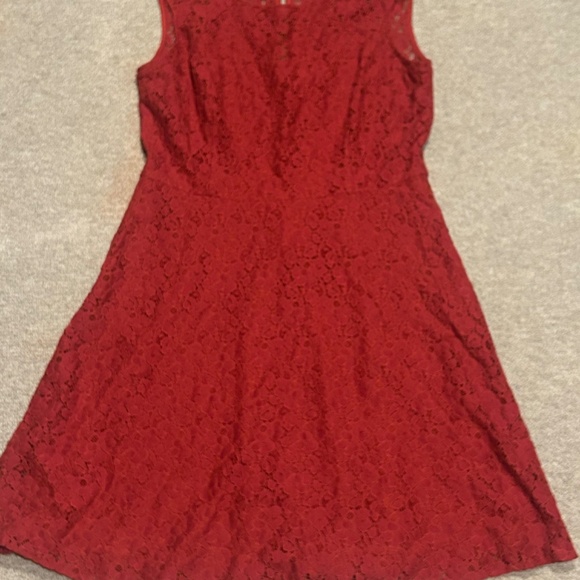 Red embroidered dress from White House Black Market - Picture 2 of 4